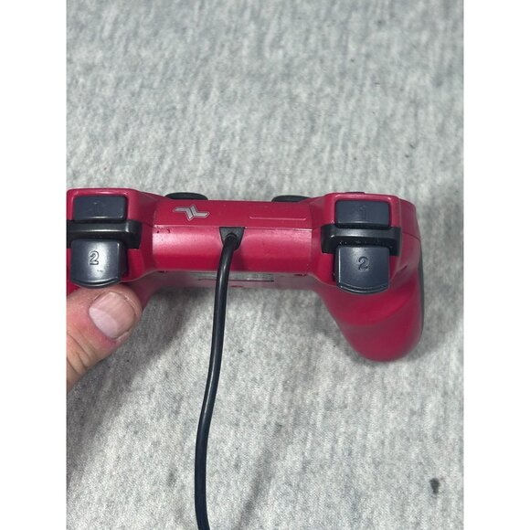 Sony Wired PlayStation 3 Red PS3 Game Controller Model ASD144 - Picture 5 of 6
